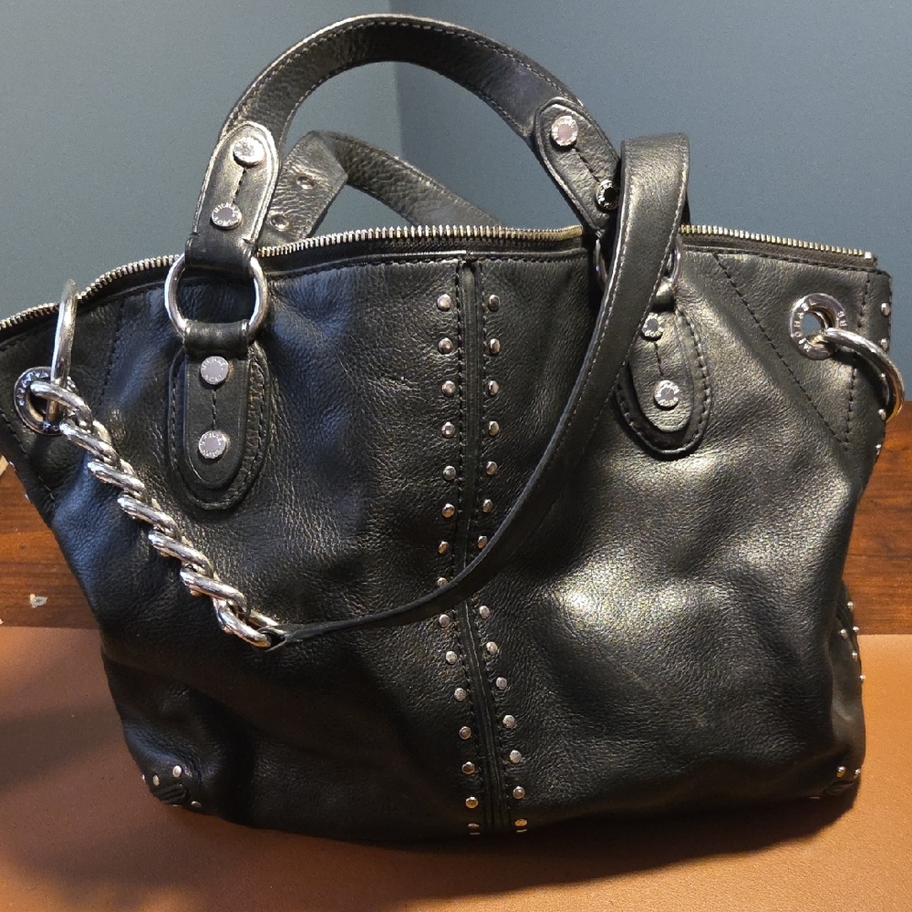 Michael Kors Black Studded Shoulder Bag